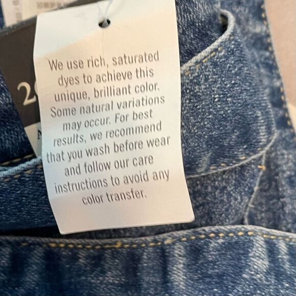 Abercrombie Belted High Rise Ankle Jeans Blue Wash Denim Raw Hem 2R 26 - Picture 4 of 5